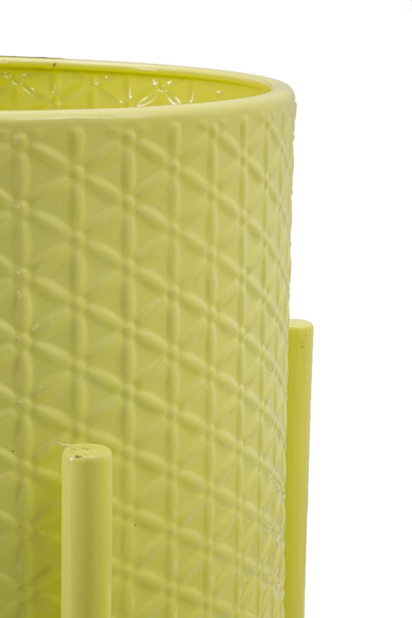 Suport Vaze Mauro Ferretti Iris, Yellow, Ø36 cm