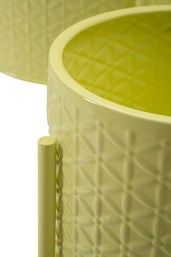 Suport Vaze Mauro Ferretti Iris, Yellow, Ø36 cm