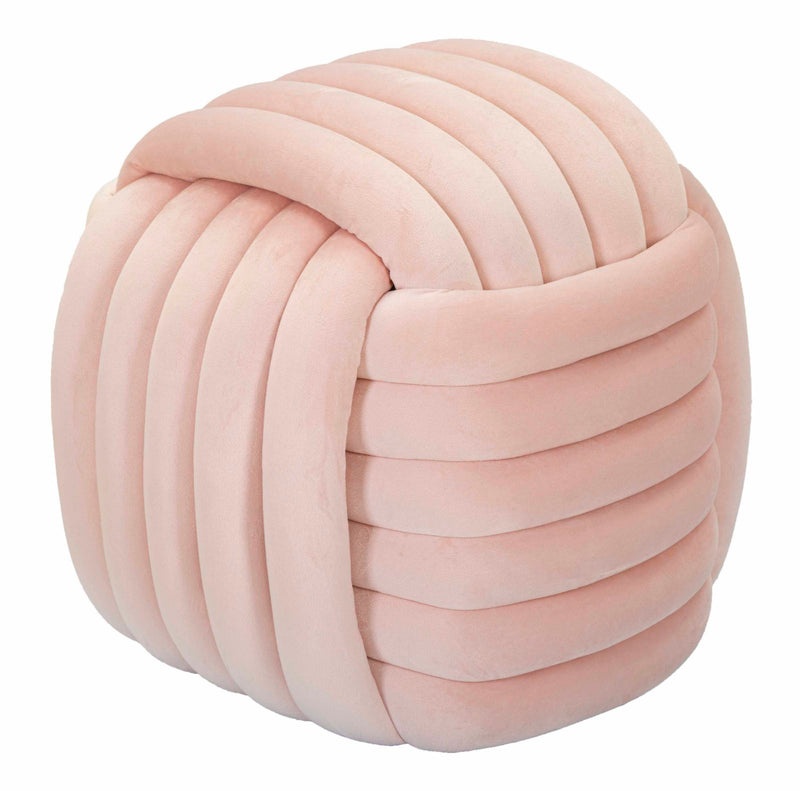 Taburet Mauro Ferretti Softy, Roz, 45x45 cm