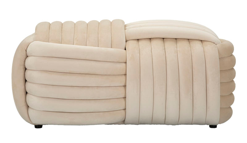 Bancă Mauro Ferretti Softy, Crem, 90x45 cm