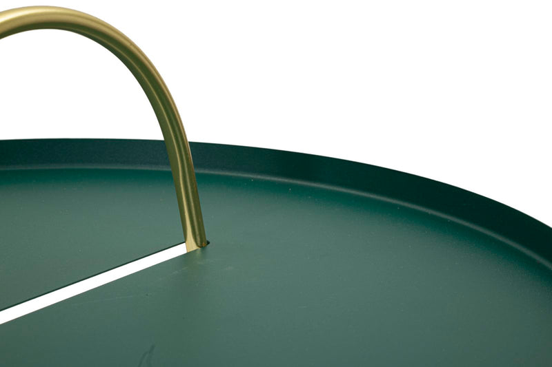 Suport Vaze Mauro Ferretti Grent, Verde/Auriu, Ø45 cm