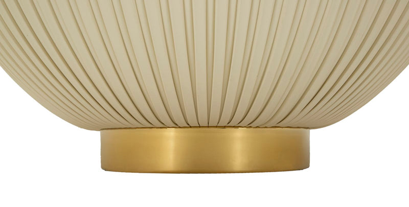 Măsuță de Cafea Mauro Ferretti Elge, Crem/Auriu/Alb, Ø71 cm