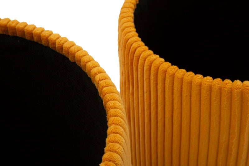 Taburet cu Depozitare Mauro Ferretti Bolzano, Yellow, Ø38 cm