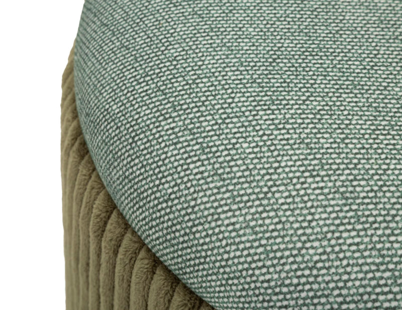 Taburet cu Depozitare Mauro Ferretti Bolzano, Verde, Ø38 cm