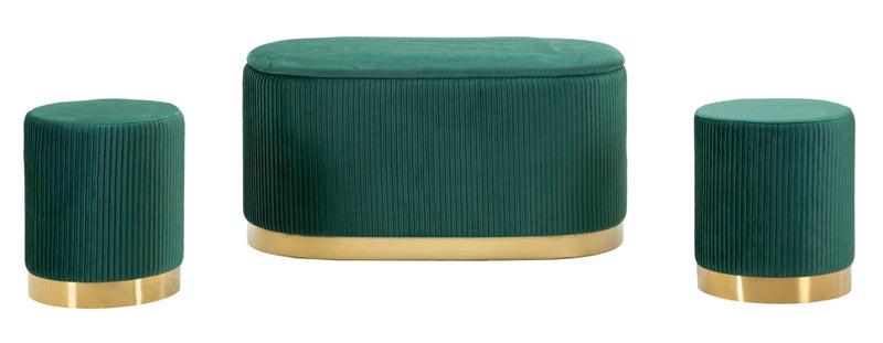 Consolă Mauro Ferretti S Shopy, Verde/Auriu