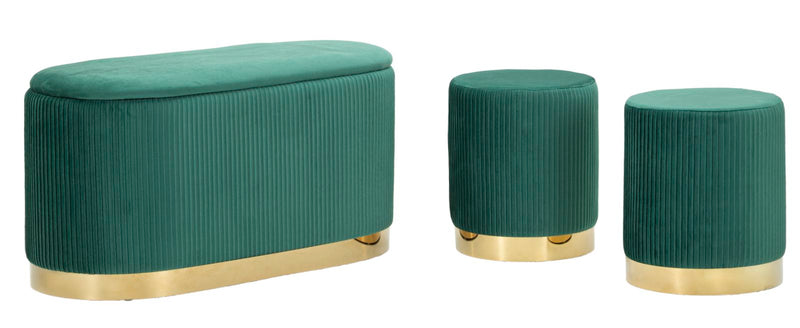 Consolă Mauro Ferretti S Shopy, Verde/Auriu