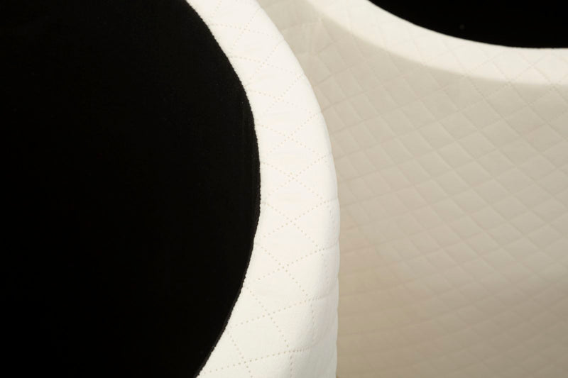Măsuță Mauro Ferretti Display Shop, Crem/Auriu, Ø60 cm