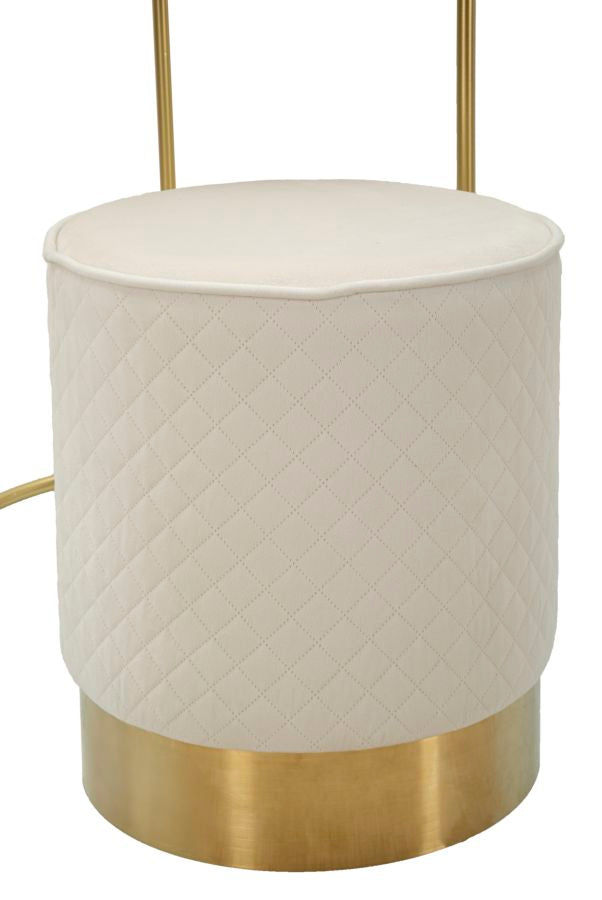 Noptieră Mauro Ferretti, Crem/Auriu, Ø52 cm