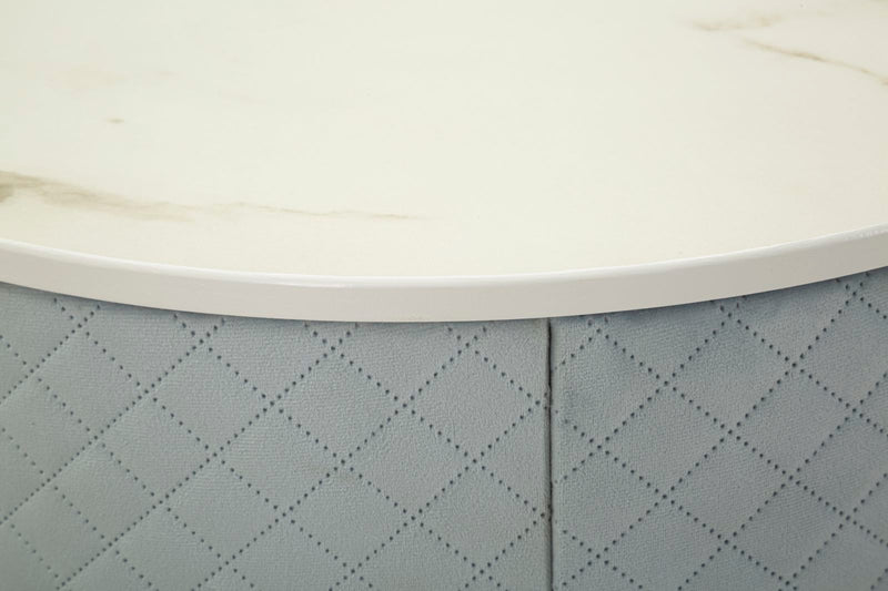 Noptieră Mauro Ferretti, Albastru Deschis/Auriu, Ø52 cm