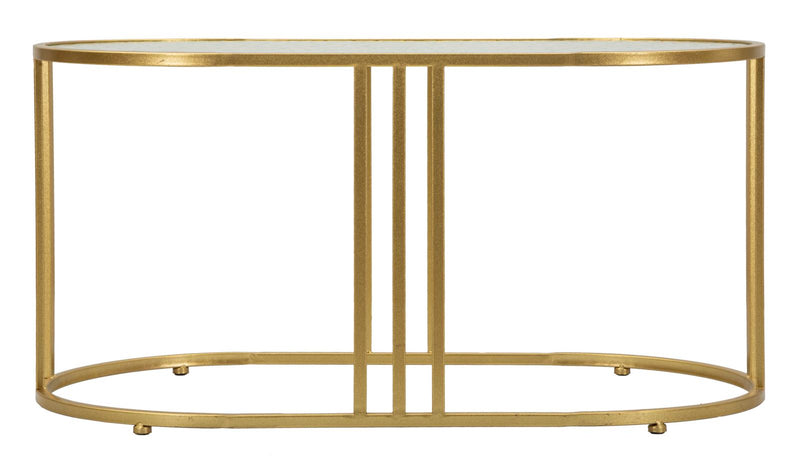 Măsuță de Cafea Mauro Ferretti Antalia, Auriu, 90x45 cm