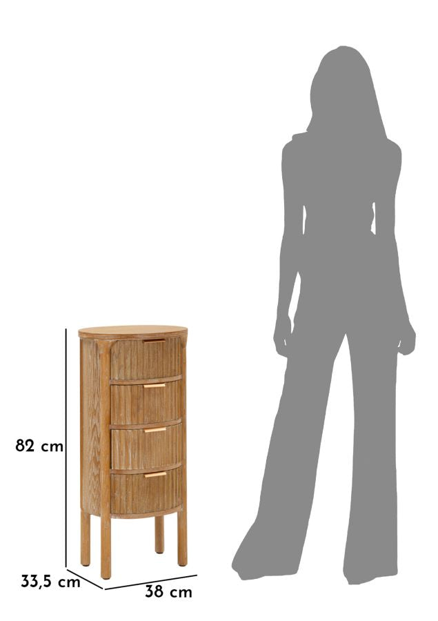 Măsuță Mauro Ferretti Goteborg, Maro, 38x82 cm