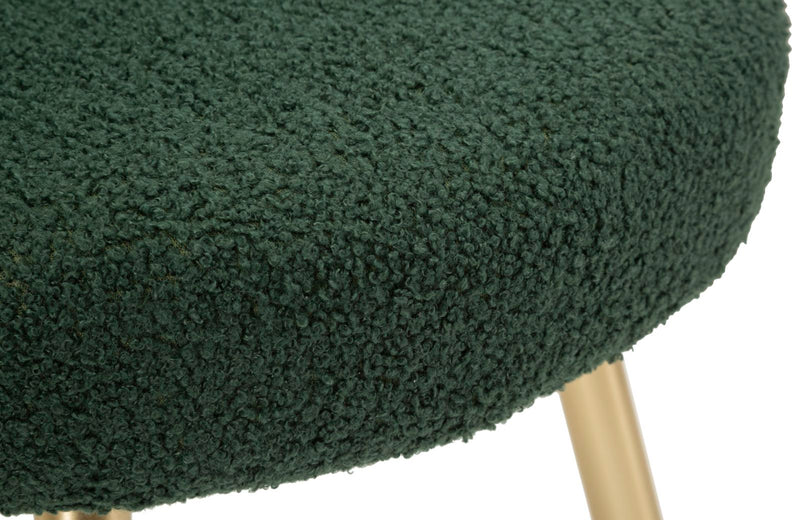 Fotoliu Mauro Ferretti Ilary Mini Ø, Verde/Auriu, Ø40 cm