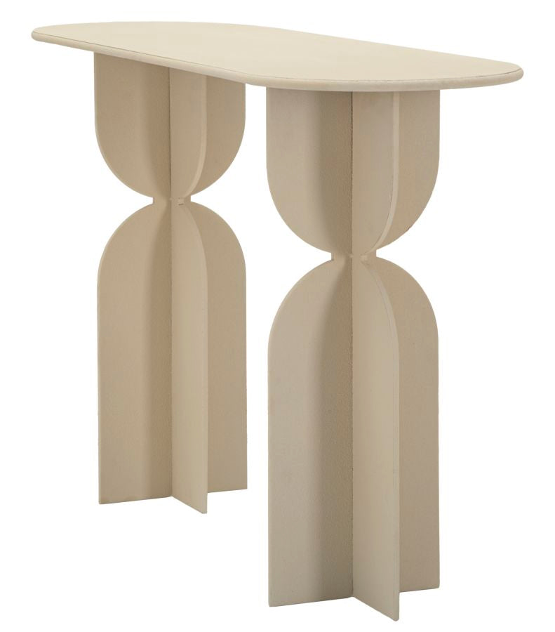 Consolă Mauro Ferretti Dune, Crem, 120x76 cm