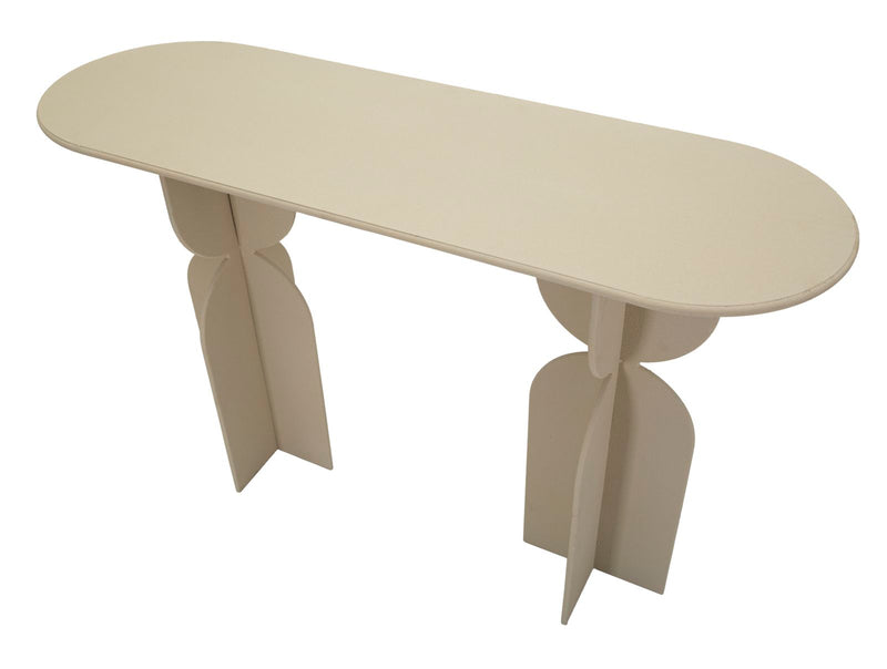 Consolă Mauro Ferretti Dune, Crem, 120x76 cm