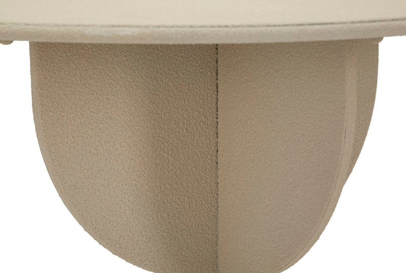 Măsuță Laterală Mauro Ferretti Dune, Crem, Ø45 cm, L:45cm x