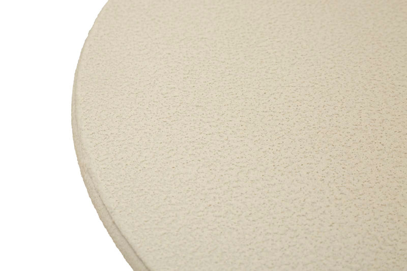Măsuță Laterală Mauro Ferretti Dune, Crem, Ø45 cm, L:45cm x