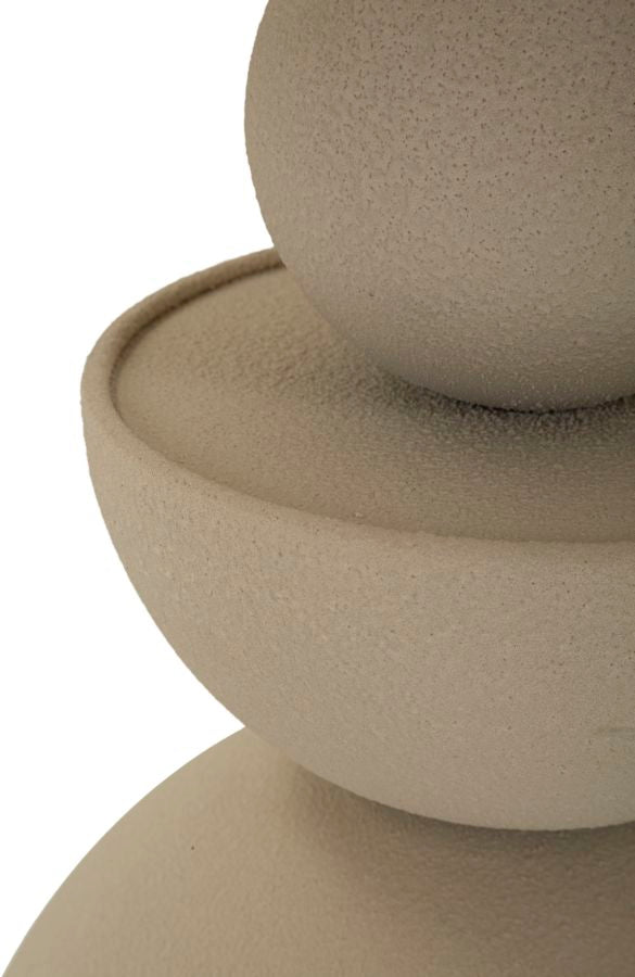 Măsuță Laterală Mauro Ferretti Dune, Crem, Ø45 cm, L:45cm x