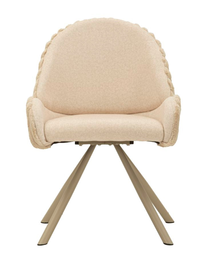 Scaun Mauro Ferretti Sedia Stoccolma -A-Crema, Crem, 58x85 cm