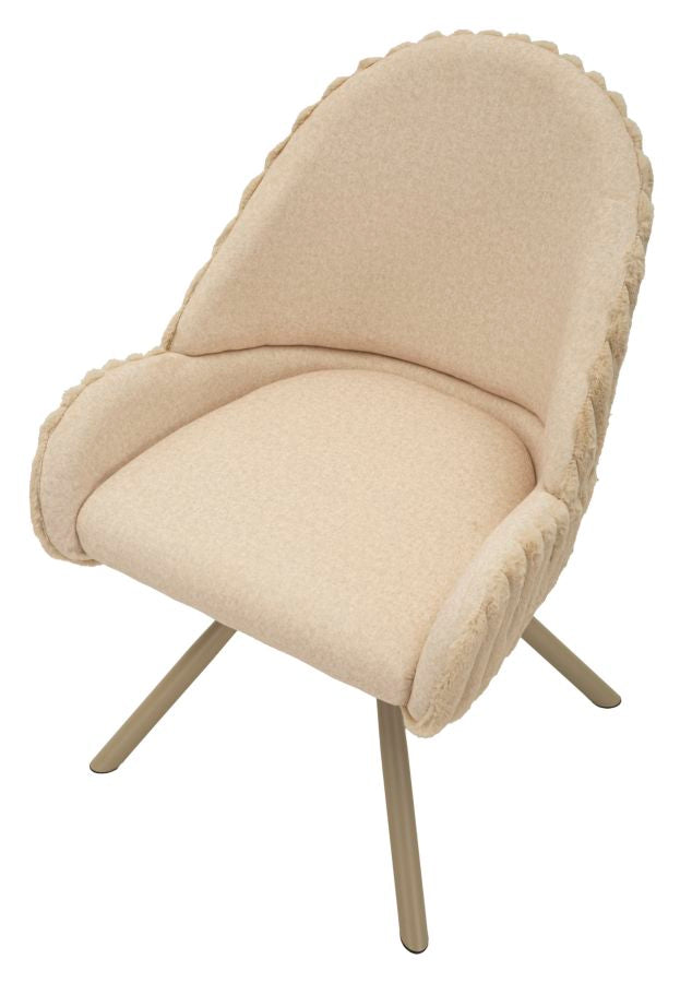 Scaun Mauro Ferretti Sedia Stoccolma -A-Crema, Crem, 58x85 cm