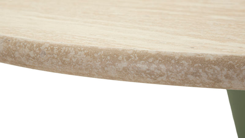 Masă Bar Mauro Ferretti Bar Alaska, Verde/Crem, Ø60 cm