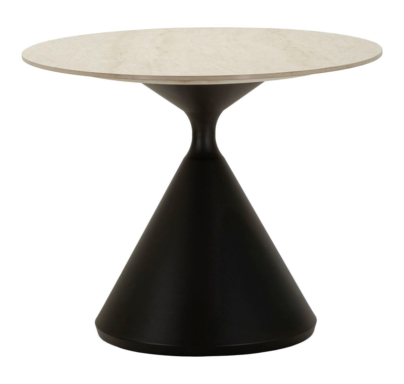 Masă Dining Mauro Ferretti Space, Crem/Negru, 180x73 cm