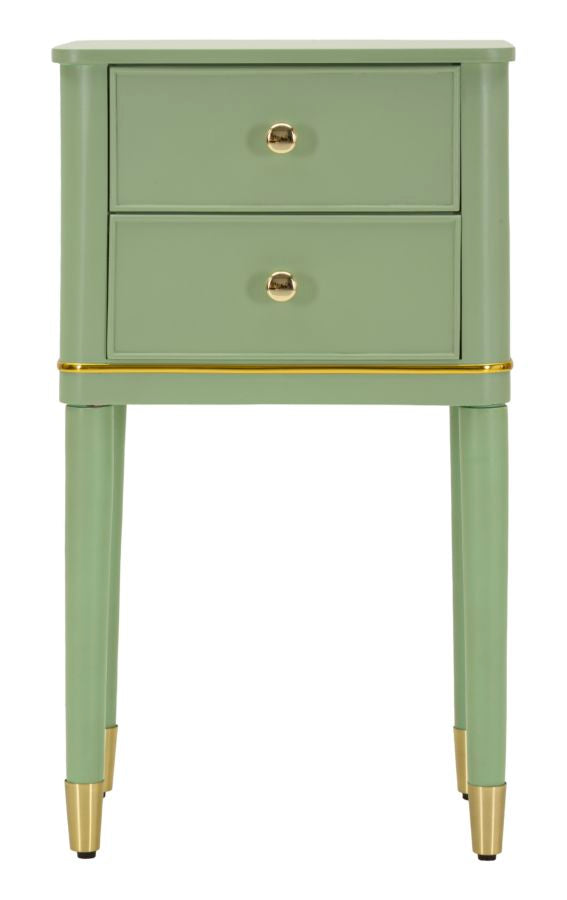 Noptieră Mauro Ferretti Camille, Verde/Auriu, 40x71 cm