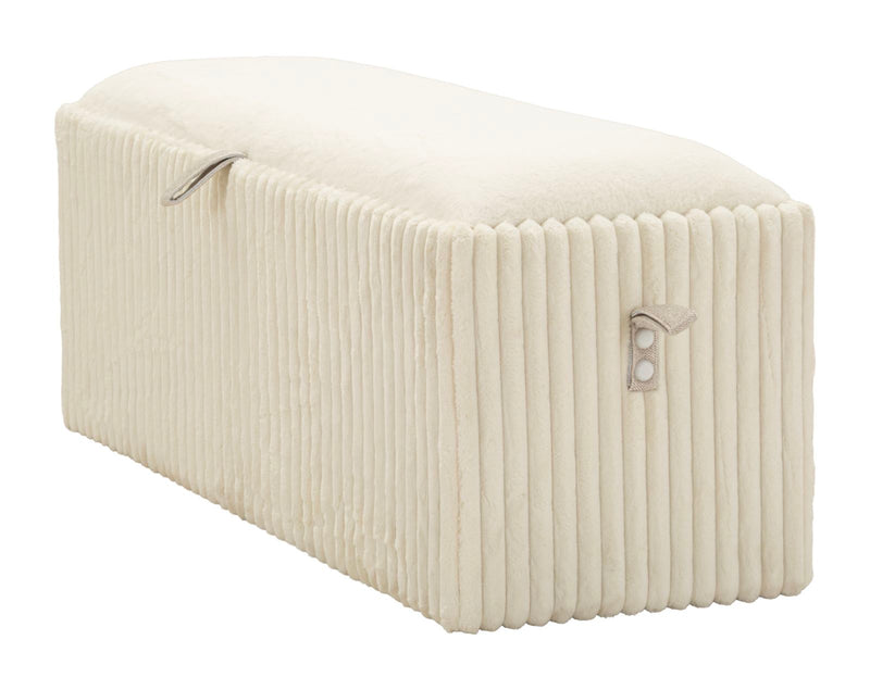 Bancă Mauro Ferretti Goteborg Bench, Alb, 113x44 cm