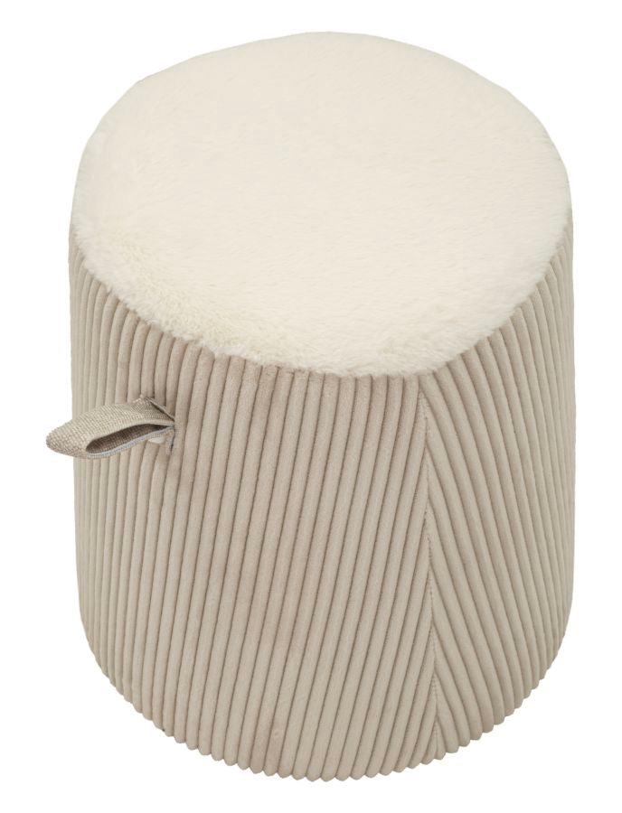 Puf Mauro Ferretti Dublino Con, Alb, Ø41 cm