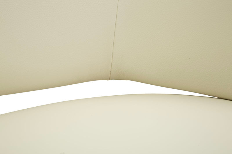 Fotoliu Mauro Ferretti Minsk Plus Arm, Alb/Auriu, 80x80 cm