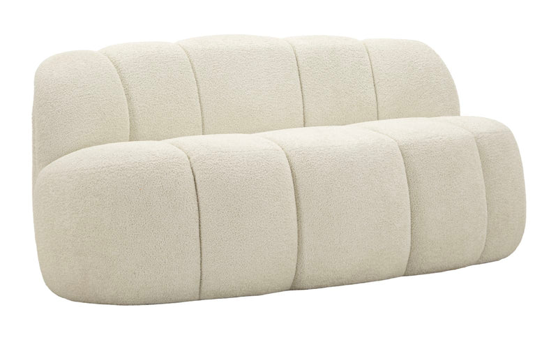 Canapea Mauro Ferretti Bilă 2 Seat, Alb, 145x69 cm