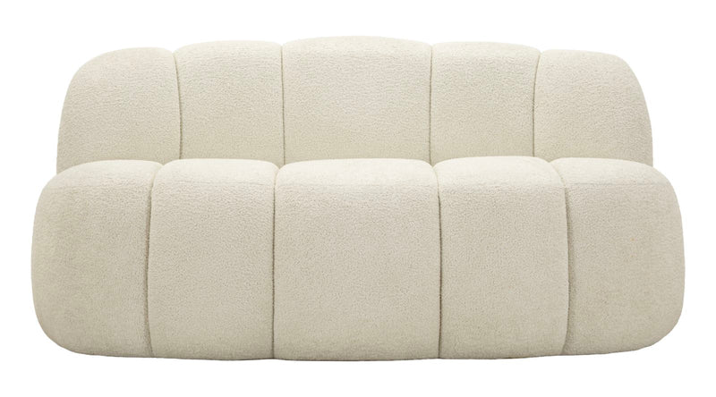 Canapea Mauro Ferretti Bilă 2 Seat, Alb, 145x69 cm