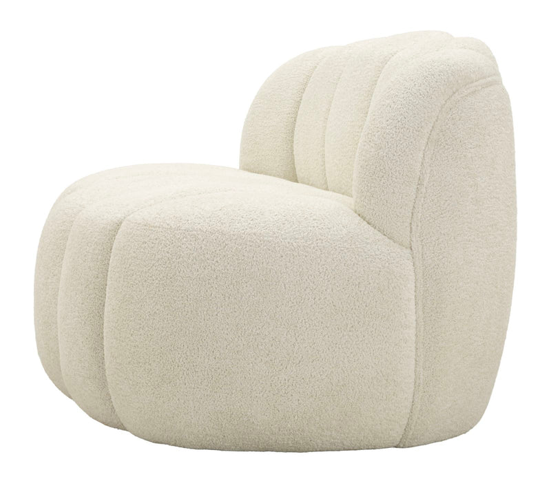 Canapea Mauro Ferretti Bilă 2 Seat, Alb, 145x69 cm