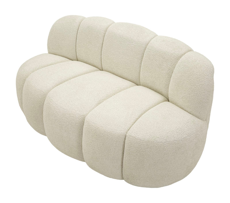 Canapea Mauro Ferretti Bilă 2 Seat, Alb, 145x69 cm