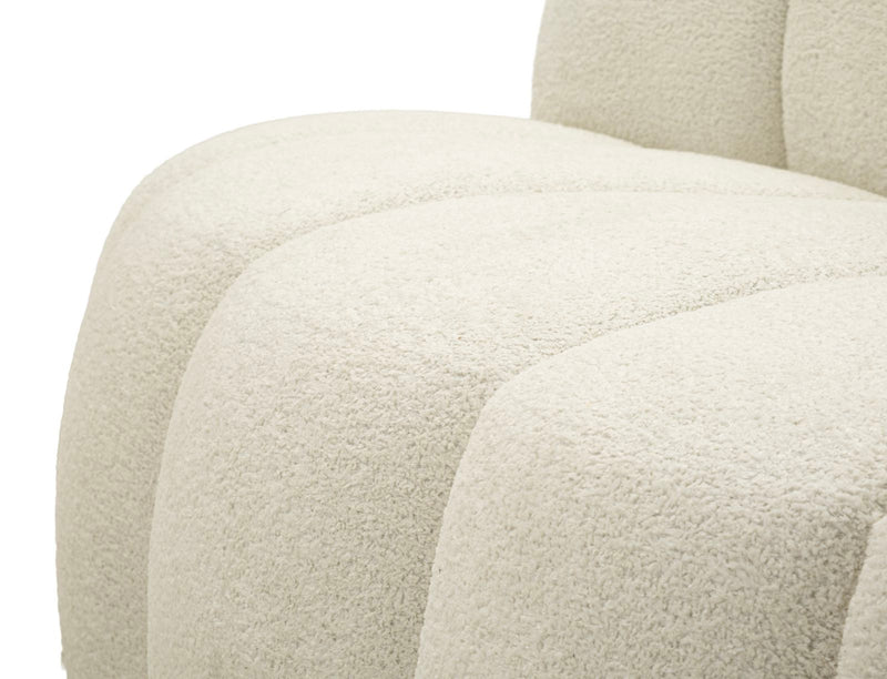 Canapea Mauro Ferretti Bilă 2 Seat, Alb, 145x69 cm