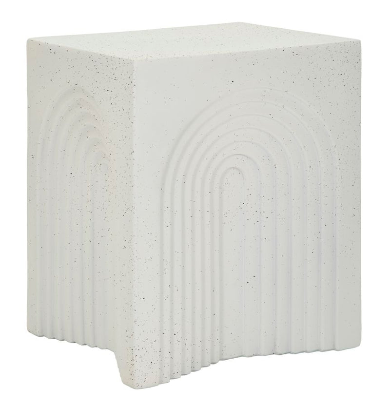Măsuță Laterală Mauro Ferretti Arc End, Crem, 48x48 cm