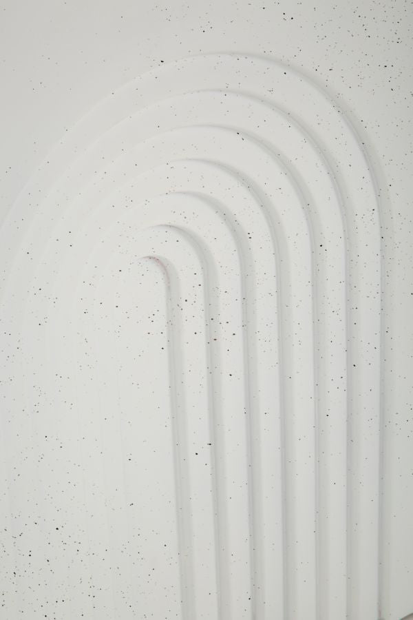 Măsuță Laterală Mauro Ferretti Arc End, Crem, 48x48 cm