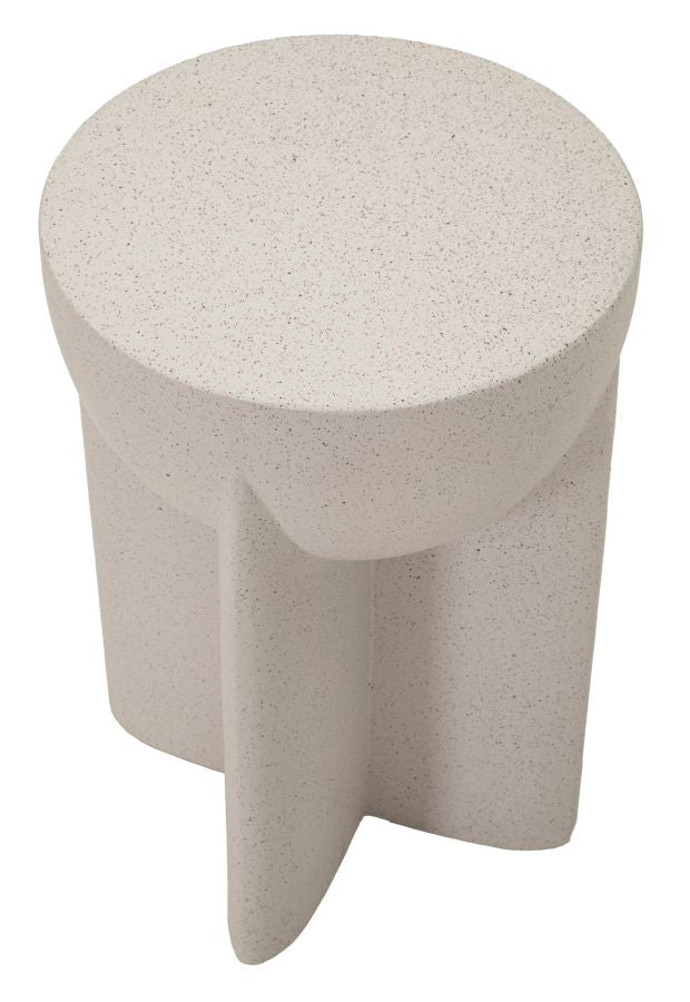 Măsuță Laterală Mauro Ferretti History End, Crem, Ø34 cm