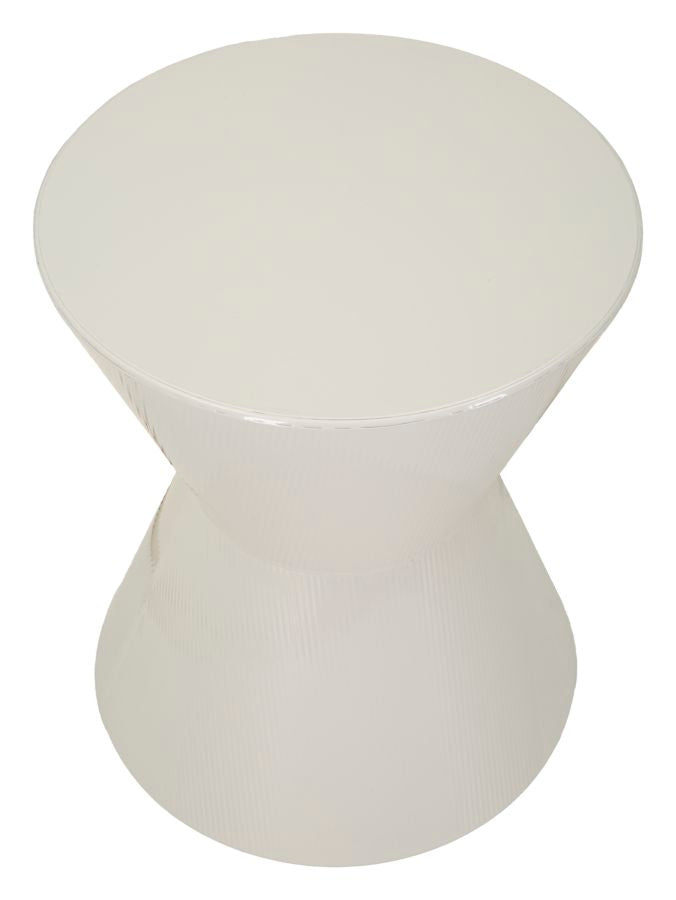 Măsuță de Cafea Mauro Ferretti Oyo, Alb, Ø45 cm