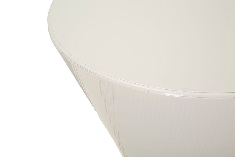 Măsuță de Cafea Mauro Ferretti Oyo, Alb, Ø45 cm
