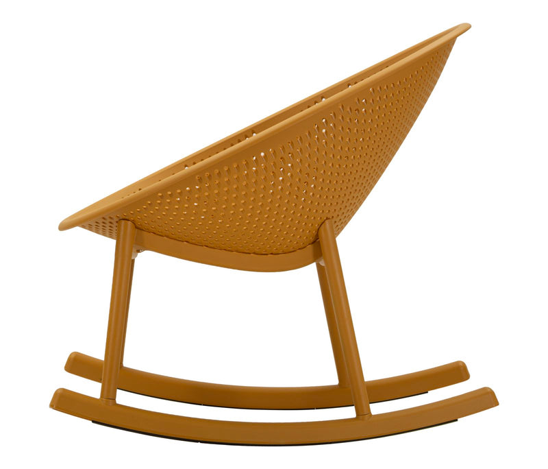 Scaun Mauro Ferretti Ibiza Roching, Muștar, 66x80 cm