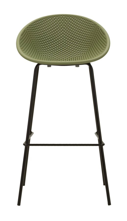 Scaun Bar Mauro Ferretti Ibiza Bar, Verde/Negru, 50x98 cm