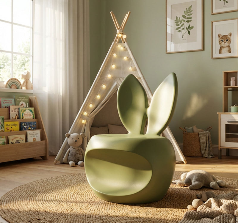 Scaun Mauro Ferretti Bunny, Verde, 57x79 cm