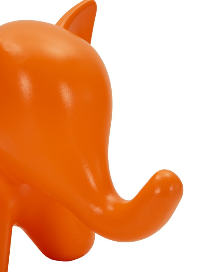 Taburet Mauro Ferretti Elefant, Portocaliu, 86x56 cm