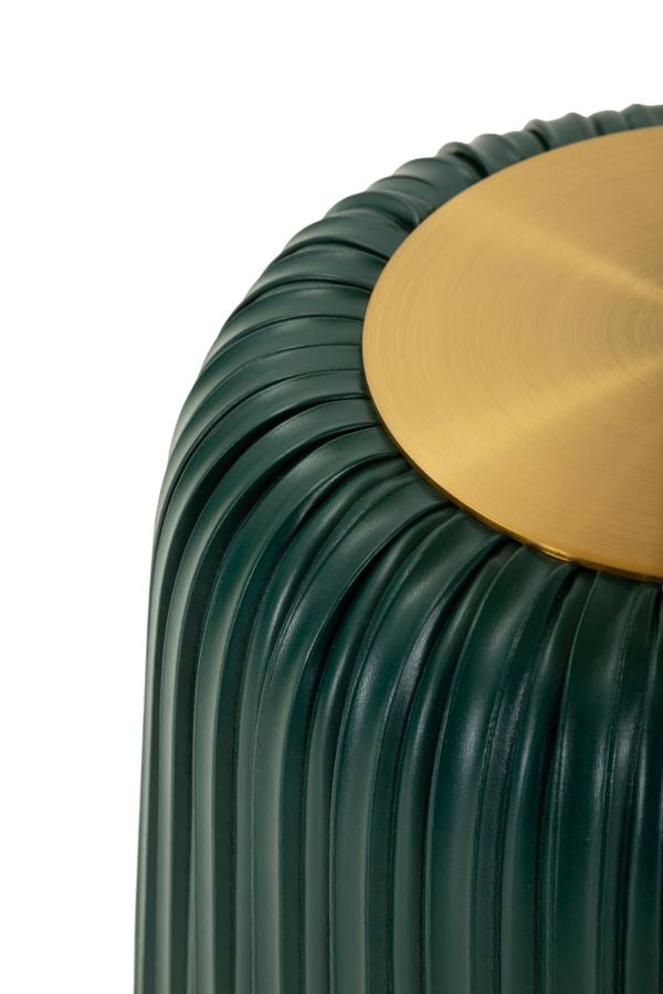 Măsuță Laterală Mauro Ferretti Egle End, Gri/Verde, Ø40 cm