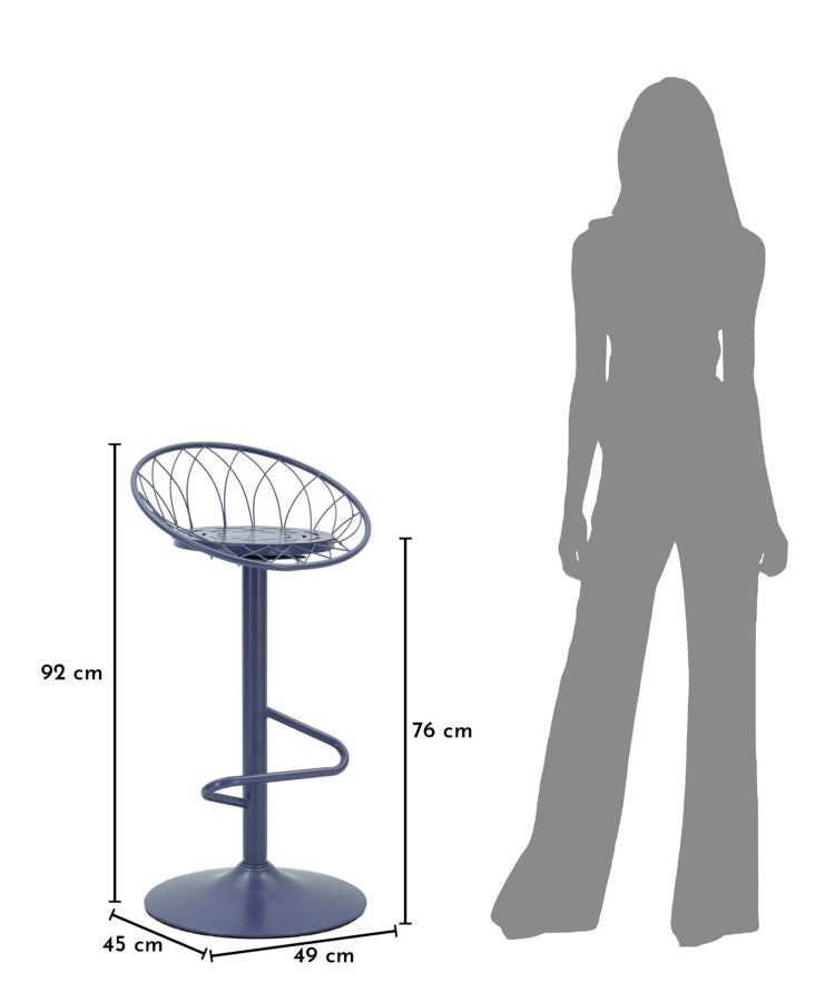 Scaun Bar Mauro Ferretti Clox Bar Coadă, Tail, 49x92 cm