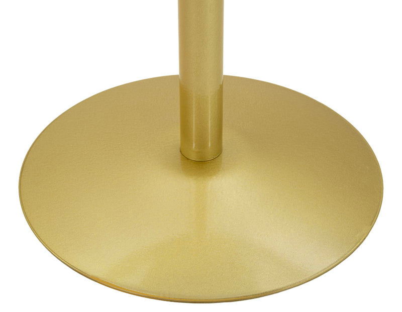Masă Bar Mauro Ferretti Simply Bar, Auriu/Alb, Ø60 cm