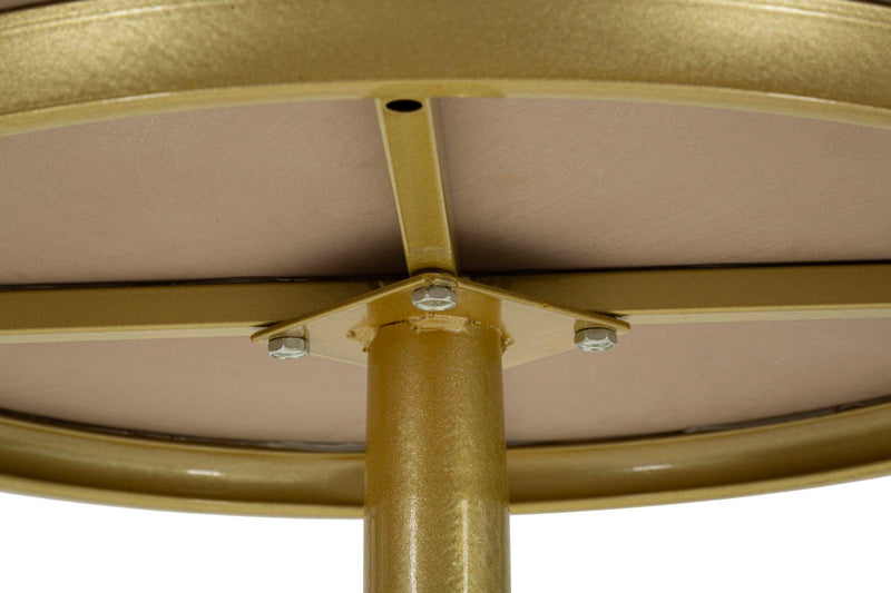 Masă Bar Mauro Ferretti Simply Bar, Auriu/Alb, Ø60 cm