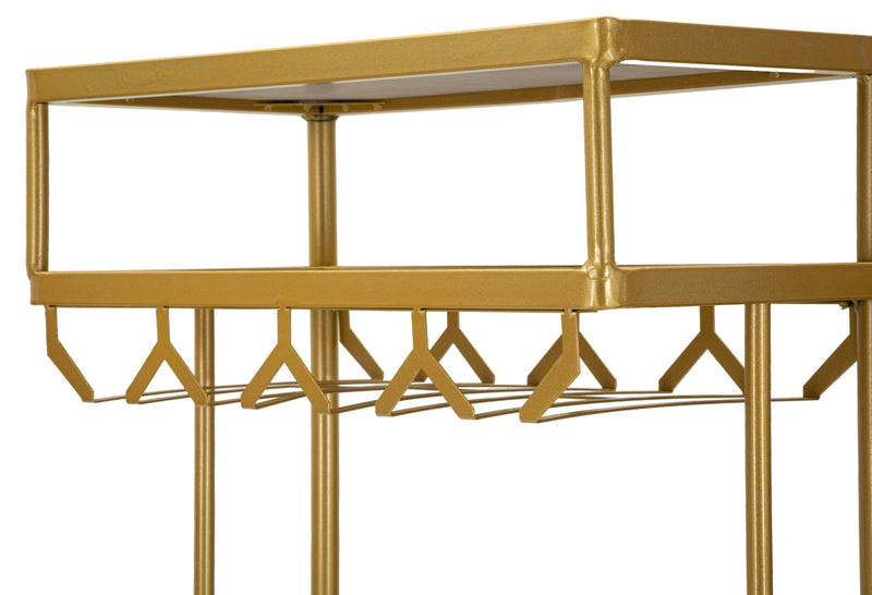 Mobilier Dining Mauro Ferretti Luxy, Auriu/Alb, 120x150 cm