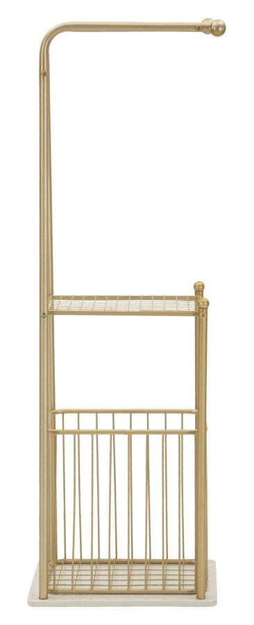 Accesoriu Baie Mauro Ferretti Root, Auriu/Alb, 40x122 cm