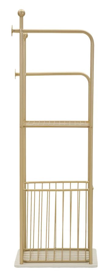 Accesoriu Baie Mauro Ferretti Flish, Auriu/Alb, 40x121 cm